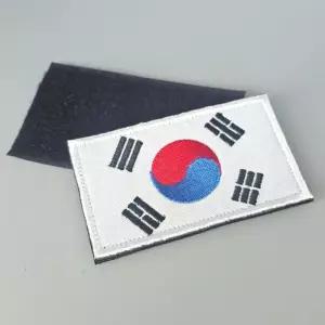 대한민국 태극기 와펜 패치 찍찍이