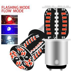 오토바이라이트 1PCS 1157 LED 스트로브 브레이크 라이트 차량용 방향 지시등 BAY15D 오토바이 역방향 램프 주차 DRL 64SMD