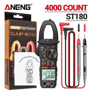 ANENG ST180 4000 카운트 디지털 클램프 계량기 AC 전류 멀티미터 테스터 자동차 Amp Hz 커패시턴스 NCV 옴