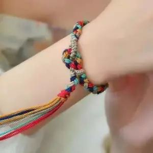 굿즈 용품 오색실 오색팔찌 오색끈 법당 불교 실타래 팔찌 오복 악세사리 세사 오방실 행사