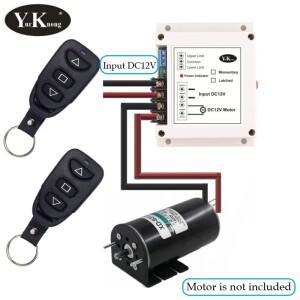 DC12V 40A 400W 모터 리모컨 상하 정지 전진 후진 무선 스위치 (차고 커튼 커튼 롤러 셔터 로드 모터용)