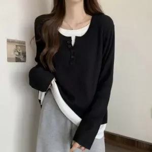 [하프클럽/]여성 루즈핏 긴팔티셔츠 레이어드 데일리 홈웨어 티셔츠