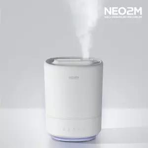 NEO2M 타이머 대용량 저소음 초음파 가습기 SK001 미니 사무실 휴대용 책상 인테리어 무드등 드럼 거실 실