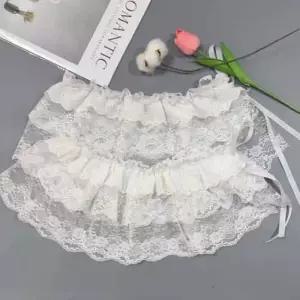 주름레이스 레이어드스커트 레이어드 레이스 랩