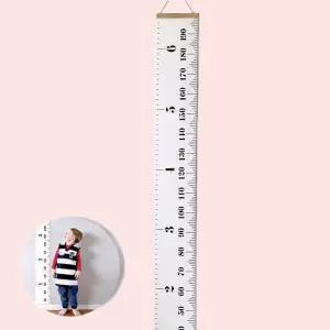 성장 기록 벽걸이 줄자키재기자 장식 스티커 걸이형 패브릭 북유럽디자인 감성 포스터