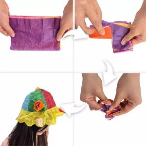 JL매직 국내생산 찢어진종이가 모자로 변하는 페이퍼햇(Paper Hat)V2((12개입)마술 놀이 장난감 세트 장기