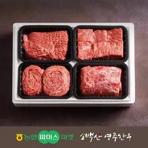 [냉장][농협영주한우]정성드림 실속 정육혼합세트5호 (불고기/국거리(양지)/장조림/산적) / 2.0kg