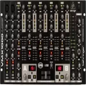 베링거 프로 믹서 VMX1000USB/Audio 인터페이스가 탑재된 프로페셔널 7채널 랙마운트 DJ 블랙