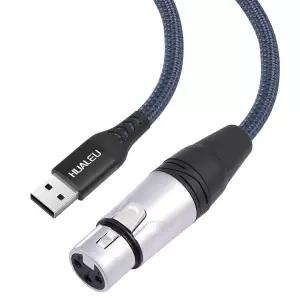 화루에 3.3마이크 또는 녹음을 위한 USB to XLR 여성 케이블 링크 변환