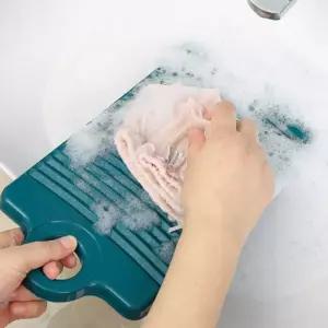 손빨래판 양말 속옷 핸디 세면대 빨래판 청록 양말 세면대 손 휴대용 대야 속옷 미니 빨래판 원룸 자취