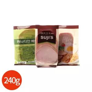 수지스 캐나디안 베이컨 240g x 3개 업소용
