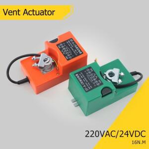 DC 24V AC 220V 7W 16Nm 조정 가능한 바람 밸브 컨트롤러 DF-A-I 전기 드라이브 공기 댐퍼 액추에이터 17S