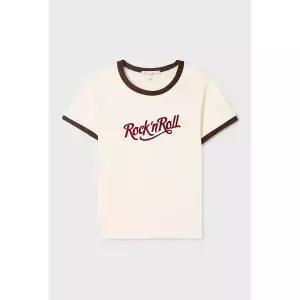 [후아유][AK수원점] [후아유] 여성 Rock Lettering Ringer T-shirt(F) WHRAG3721F