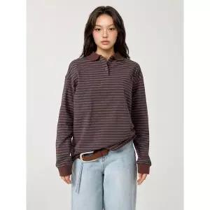 [후아유][AK수원점] [후아유] 여성 Striped long-sleeve T-shirt WHLSG2286F