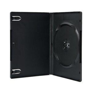 Maxtek 5팩 표준 14mm 블랙 시그날 디스크 CD, DVD, 블루레이 디스크 케이스, 아웃터 클리어 슬리브 포함