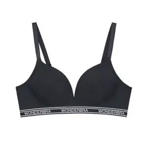 [Wonderbra] 스포츠 아웃밴드 노와이어 브라 블랙 WBWBR4M25A