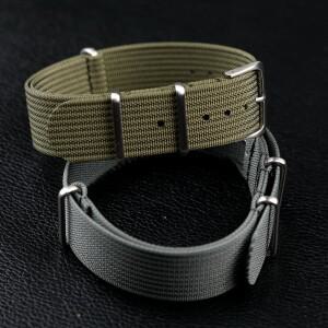 탄도 직물 시계 스트랩용 리브드 18mm 20mm 프리미엄 고품질 나일론 나토 액세서리