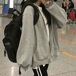 여성 캐주얼 후드 집업 학생 패션 봄가을 간절기 잠바
