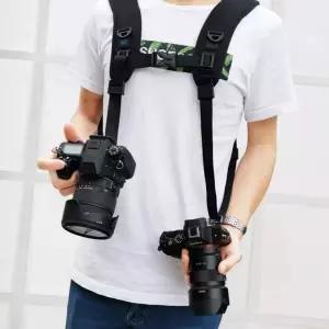 (올핀)DSLR 카메라 체스트 듀얼 벨트 스트랩 하네스