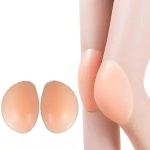 웨조미토 실리콘 무릎 보호대 자가 접착식 2팩 장비 스케이트보드 스노보드 스 스케이팅 발레 가능 워셔블
