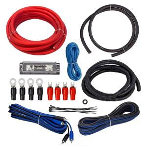 InstallGear의 4게이지 앰프 배선 키트 - 전원, 접지, RCA 케이블이 포함된 완전한 서브우퍼 배선 키트 - 앰프 설치용 소프트 터치 CCA 케이블 세트 - 길이 17피트