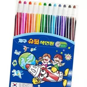 (다올)학생용 12색 색연필 지구