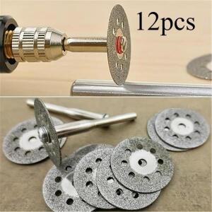 12 개/대 22mm Hss 커팅 디스크 원형 톱 블레이드 금속 Dremel 로타리 공구 용 연마 도구 절단