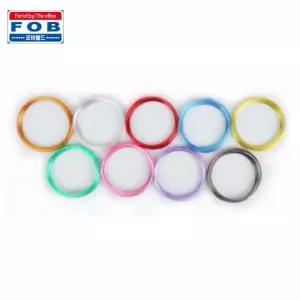 와이어 공예 메탈릭 철사 두께 2.0mm x 2.5M 10개입 색철사 칼라 용철사 컬러 용품 준비물