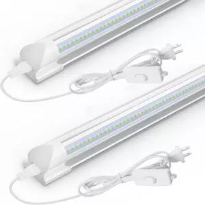 CNSUNWAY 1.5피트 LED 상점 조명 20W 고효율 캐비닛 쿨 화이트 V자형 T8 튜브 고정 장치 - 주방 작업대