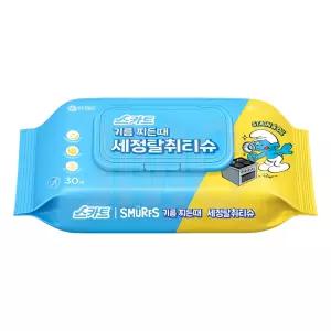 스카트 기름 찌든때 세정 탈취 티슈 30매, 1개