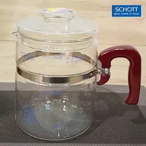 독일약탕기 쇼트글라스2500ml 대용량 유리약탕기 홍삼주전자 유리주전자 유리포트