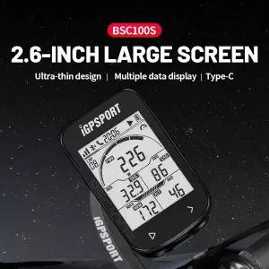 GPS 자전거 컴퓨터 IGPSPORT BSC100S 사이클 무선 속도계 자전거 디지털 스톱워치 사이클링 오속도계 사이