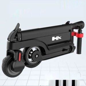 DIY 경량 미니 전동킥보드 부속품 블랙 4단폴딩 장치 전동 HX 전동킥보드