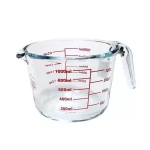 [골드스마일]페르비타 계량컵 비커 라면물 베이킹 이유식 내열유리 용량컵 1000ml
