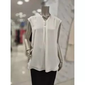 [미니멈] 세이브존01 브이넥 민소매 블라우스 M1BGWB3960_P421315010