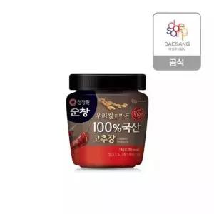 청정원 순창 100퍼센트 국산고추장 1kg PET