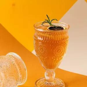 하이볼 370ml 유리 고블렛잔 화이트 술잔 QWB29921