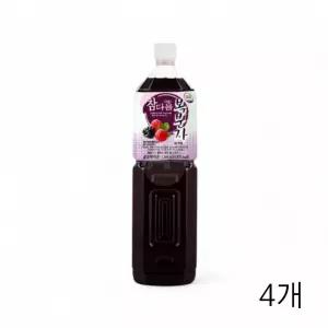 TBZ 참다음 복분자 5배희석 1.5L X 4개 음료베이스 복분자원액 카페 식자재 과일원액