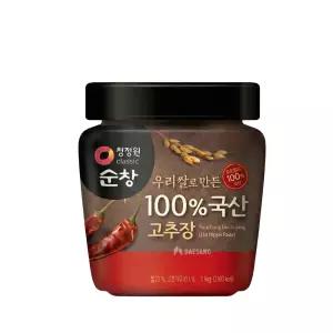 대상 청정원 순창 우리쌀로만든 100 국산 고추장 1kg