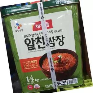 해찬들 알찬 쌈장 14kg 전통 장 양념 소스 고기용