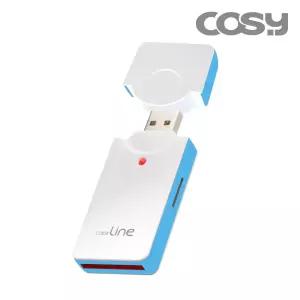 코시 COSY SD 카드리더기 스카이블루 CR1169