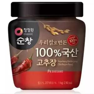 대상 청정원 순창 우리쌀로만든 100 국산 고추장 1kg
