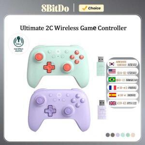 8BitDo Ultimate 2C 무선 게임 컨트롤러, PC, Windows 10, 11, Steam Deck, Raspberry Pi, Android용 홀 효