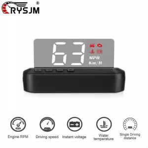 헤드업디스플레이 HUD C100 OBD2 헤드업 디스플레이 차량용 OBD 속도계 수온 전압 프로젝터 과속 경보 기능