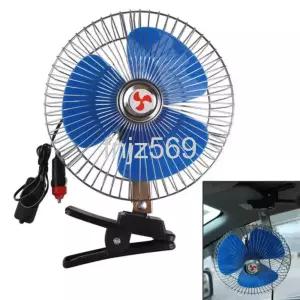  차량용 선풍기 USB 자동차 쿨링팬 저소음 듀얼 송풍기 8 인치 12V24V 자동 냉각 팬 휴대용 차량 진동 트럭