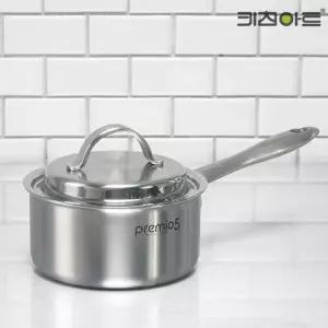 키친아트 프리미오 스텐304 통5중 편수냄비16cm