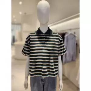 일부수량 ZOOC 카라넥 스트라이프 티셔츠 V263MSM902 2761925