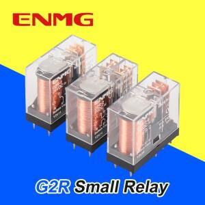 ENMG G2R-2-12VDC 미니어처 릴레이 G2R-1-E, 방진 ABS 고투명 소재, 24VDC, 5V 난연성