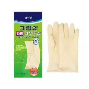 면장갑 크린 간편 고무장갑 10개입