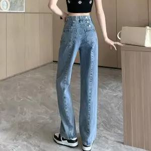 [하프클럽/]트렌디핏 슬림핏 하이웨스트 데님 스트레이트 팬츠